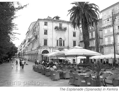 corfu old town spianada